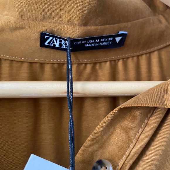 Zara Pleated Maxi Shirt Dress - Picture 5 of 12
